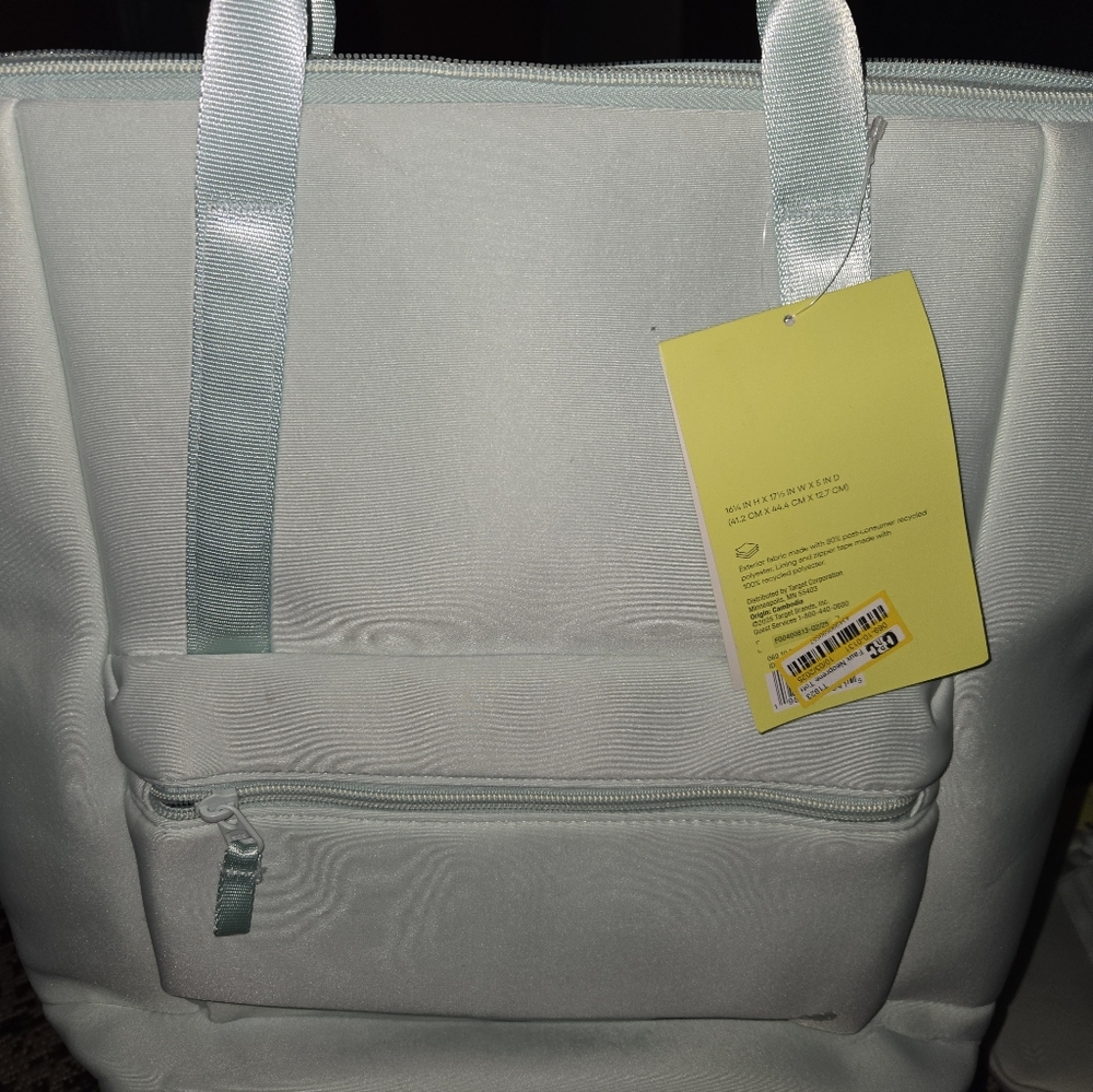 Light Gray Backpack With Front Pocket - image 5